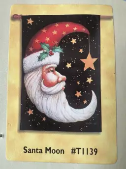 Toland Fine Art Flag T1139 SANTA MOON 24" x 36" USA Military Standards NEW