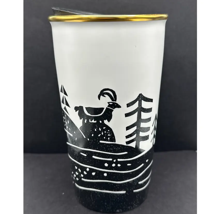 Starbucks Double Wall Ceramic Tumbler Cup 2016 Excellent Condition