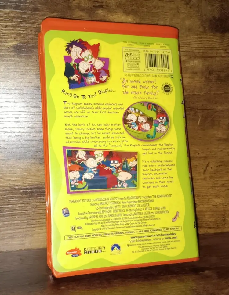 1998 The Rugrats Movie on VHS