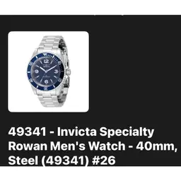 Invicta Specialty Rowan Men's Watch - 40mm,
Steel