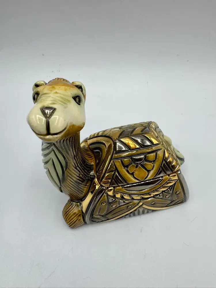 De Rosa Rinconada Camel 607 Trinket Box Gold & Platinum Accents URUGUAY RETIRED 2004