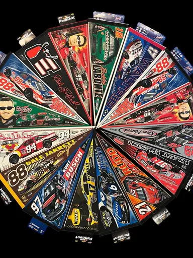 Vintage Deadstock Nascar Pennant Sale - All $3 Starts