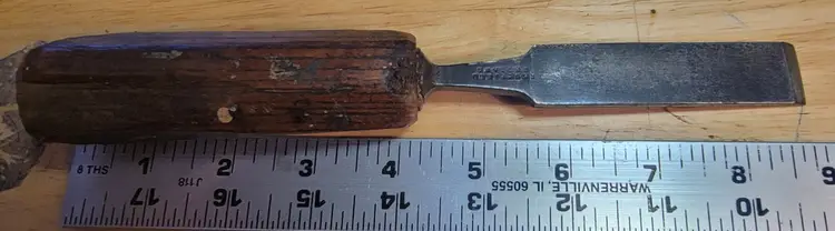 Vintage W Butcher 3/4" Firmer Chisel, Sheffield England Old Handle Quality Steel