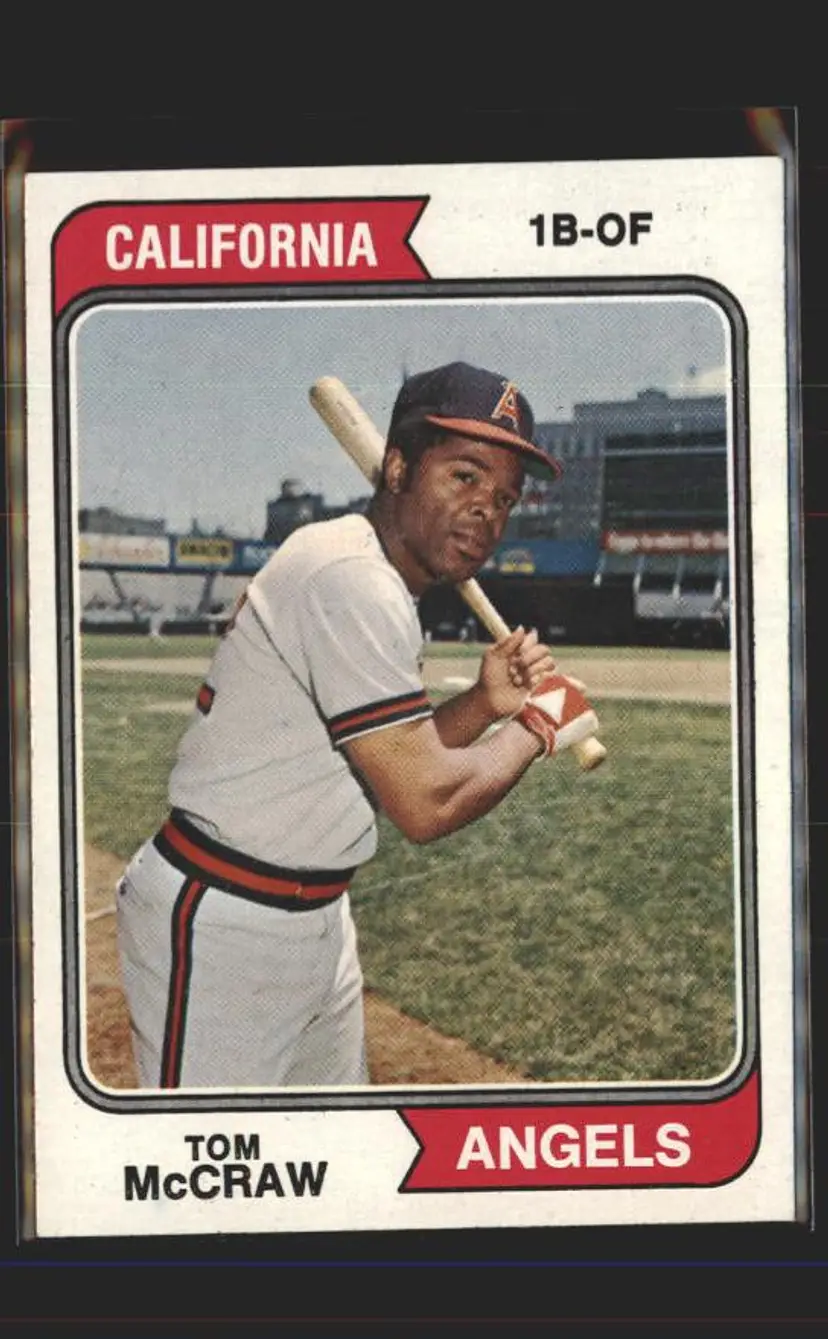 1974 Topps #449 Tom McCraw - (pk5) - California Angels