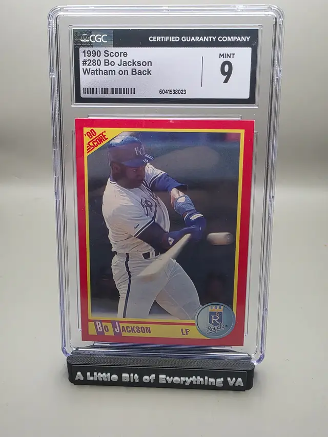 Bo Jackson "Watham" Errorr 1990 Score CGC 9