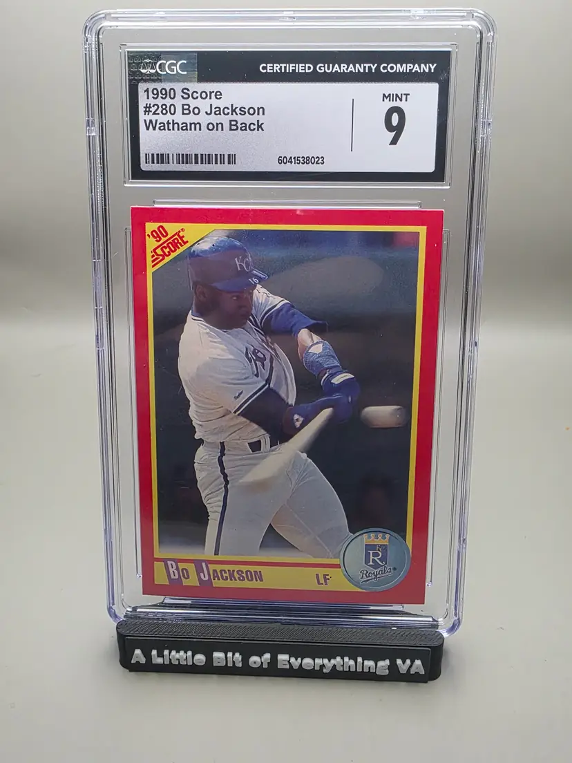 Bo Jackson "Watham" Errorr 1990 Score CGC 9