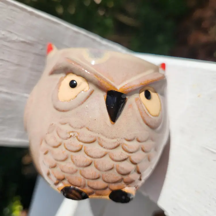 Owl Planter 2.5" tall x 3" wide