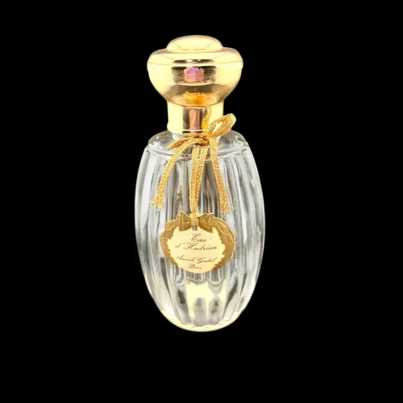 Vintage Eau d’ Hadrien Paris Perfume Bottle Empty 5.5” Tall x 2.75” Wide