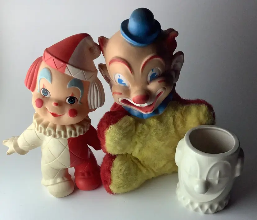 Vintage Clown Bundle Dolls Ceramic