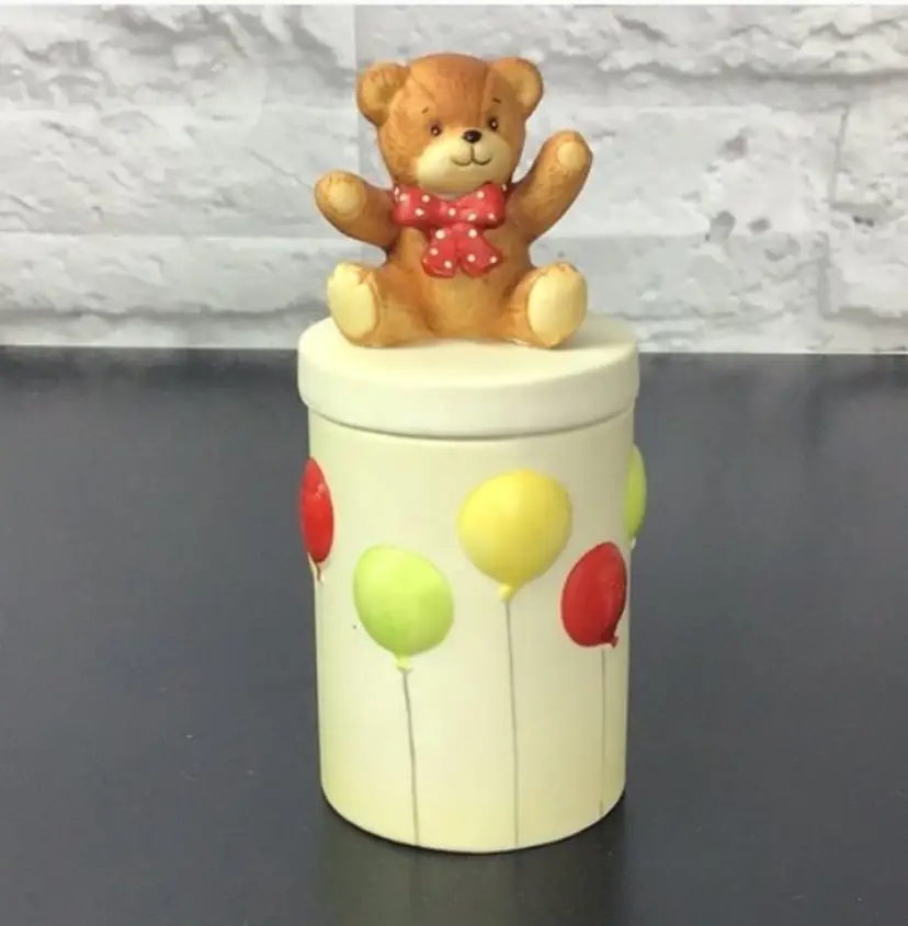 Vintage Enesco Rigglets Lucy & Me Teddy Bear Jar