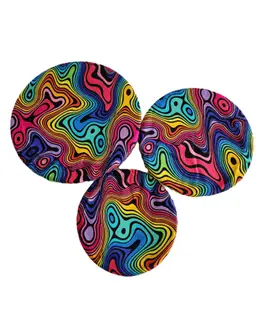 Groovy Psychedelic Bowl Covers Set of 3