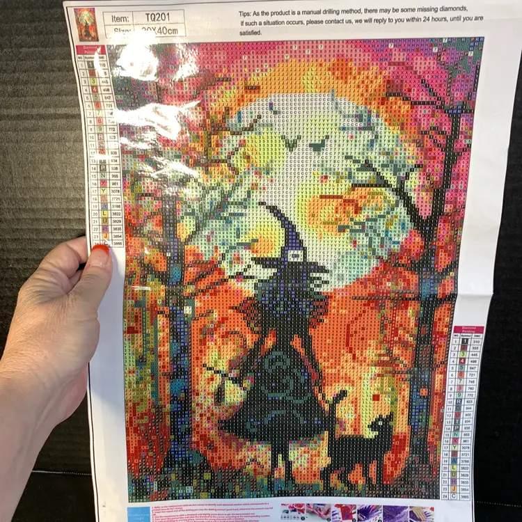 Witch & Cat Diamond Art Kit