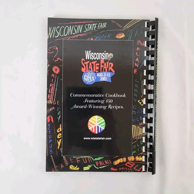 Wisconsin State Fair Cookbook 2001 Anniversary Midwest Recipes Blue Ribbon Food
