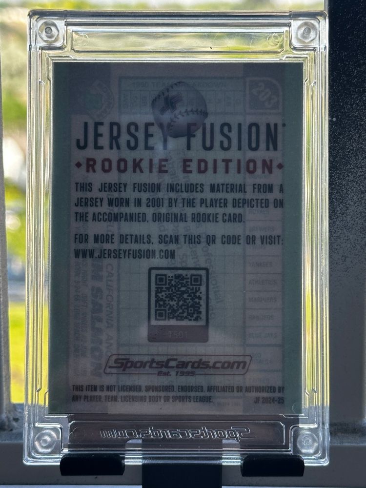 Tim Salmon Rookie Jersey Fusion 7/50
