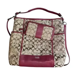 Coach Park Signature Hobo Bundle With Wallet