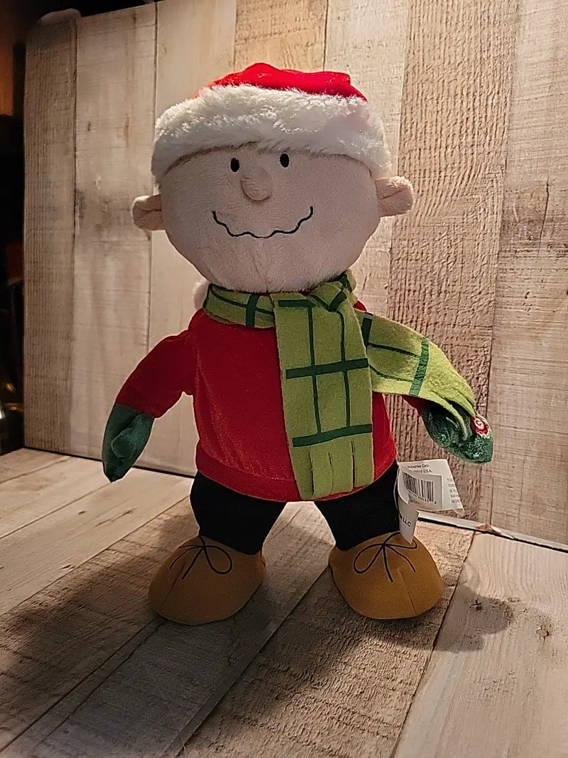 2012 Gemmy Dancing Charlie Brown Musical Animated VIDEO Works Christmas