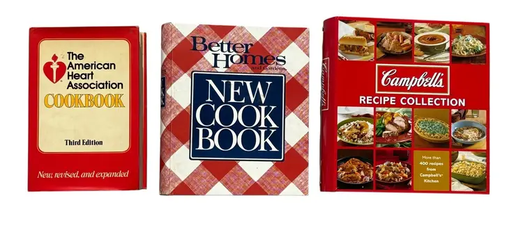 Better Homes & Gardens, Campbells, American Heart Assn. Cookbooks Lot Of 3 Books
