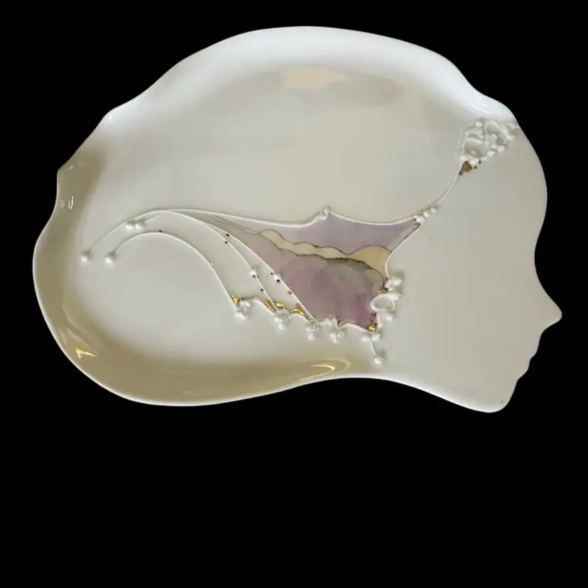 Vintage Artist Signed Woman’s Face With Beautiful Artwork