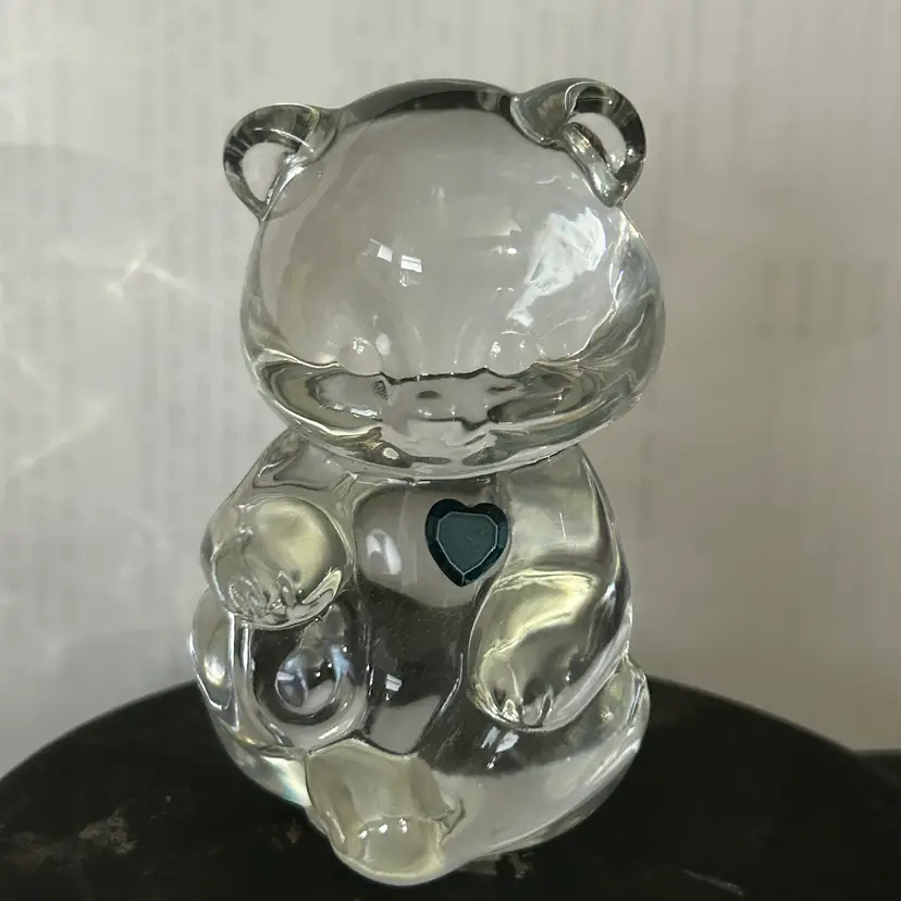 Fenton September Birthstone Heart Bear