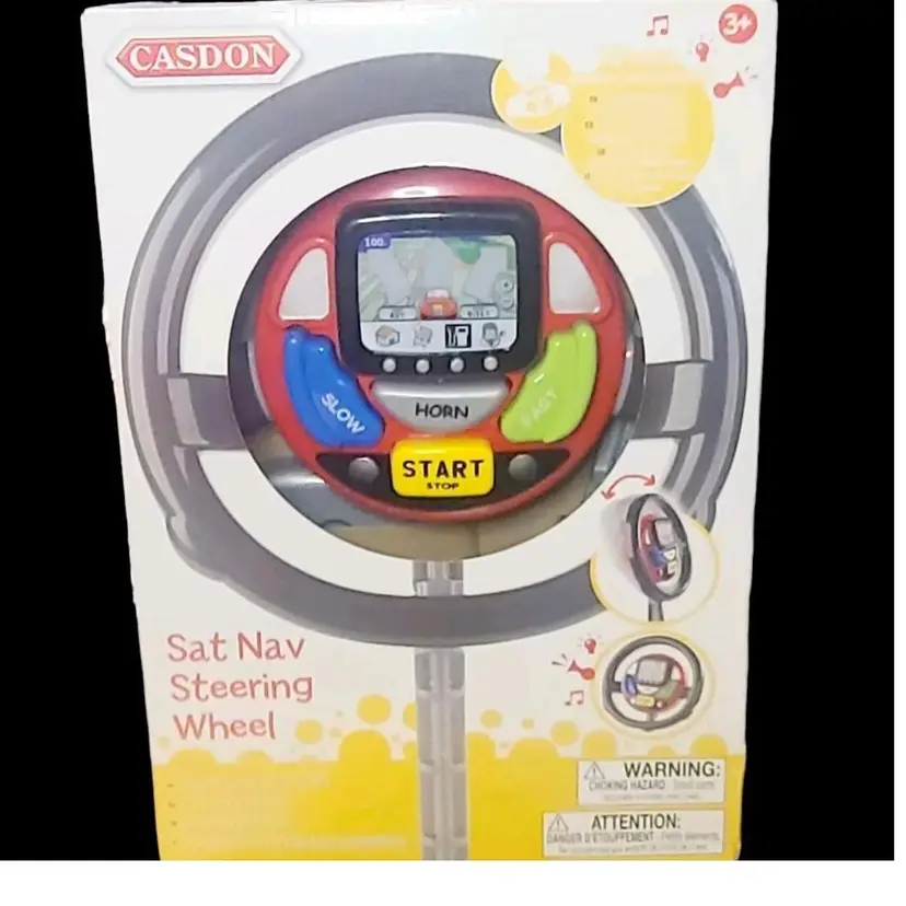 Casdon Sat Nav Steering Wheel. New