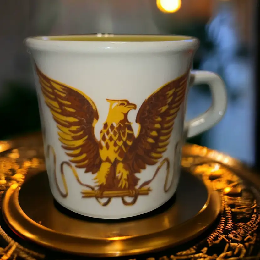 Vintage American Gold Eagle Restaurant Ware 8 oz. Mug TAYLOR INTERNATIONAL USA 
