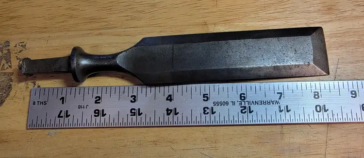 Vintage E.A. Berg Slick Chisel, Stockholm Sweden – Early Shark Logo – 8.5" Blade