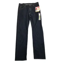 New Wrangler Regular Fit Comfort Flex 36x38 Jean Mens Dark Blue New With Tags