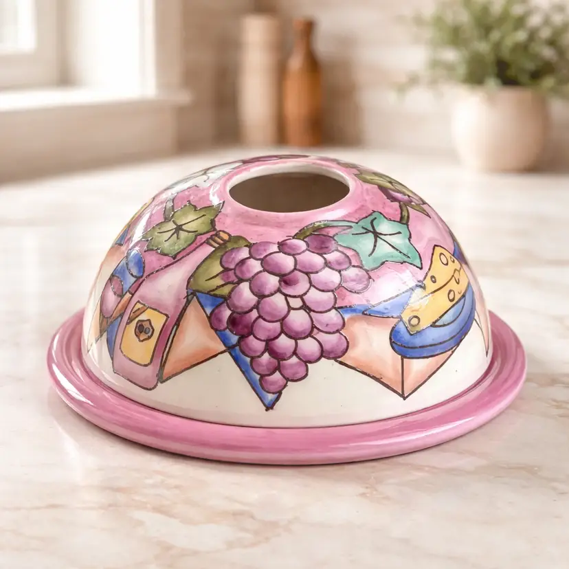 Hand Painted Mini Tiff's Candle Lamp by Prosperity Tree, 4.5" Diameter