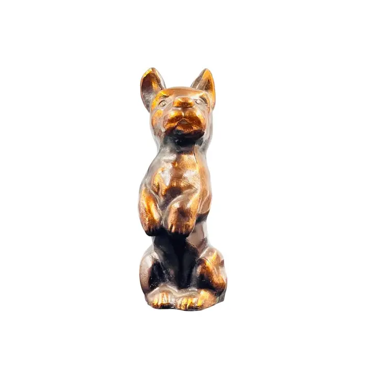 Bronze Scottish Terrier Scottie Dog “Sitting Pretty” 4.25x1.5x2” - Hollow
