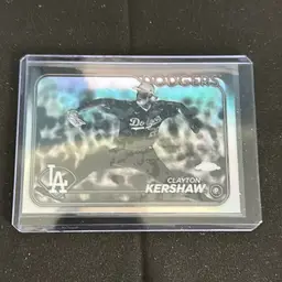 2024 Topps Chrome Negative Refractor Clayton Kershaw #110