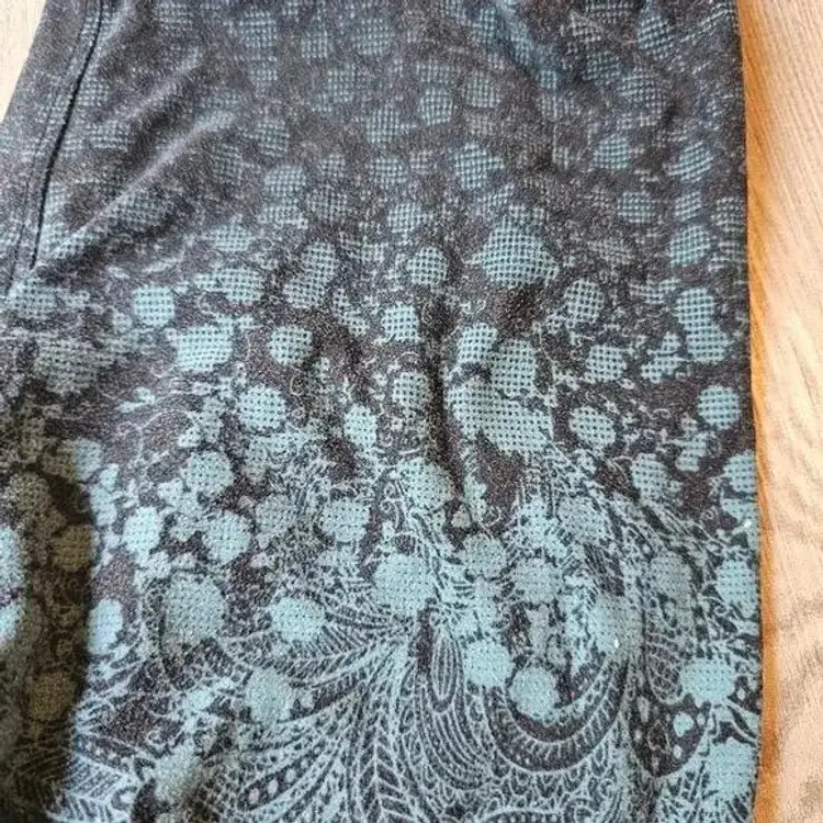 Teal and Black Pattern LuLaRoe Leggings