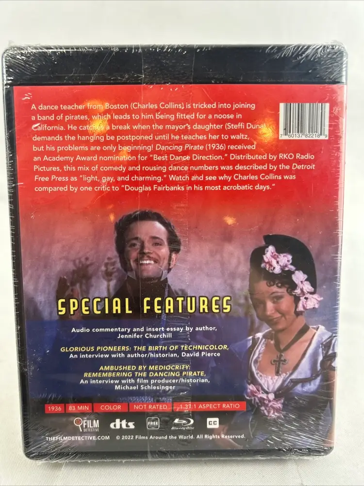 DANCING PIRATE - 1936 (BluRay, 2022) Special Edition - The Film Detective NIB NEW SEALED
