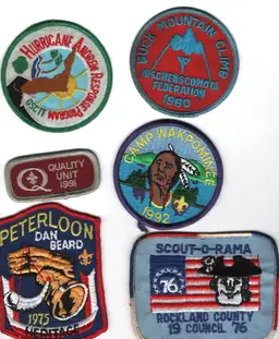 Assorted Boy Scout Patches 39 Total Most New Uniforms Decor
