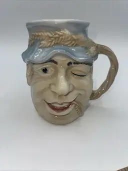 Royal Doulton D6780 John Barleycorn Tankard Toby Jug Mug American Express 1987
This mug is 5 1/4 inches tall. They’re gonna have chips cracks or damage on the bottom. It says John Barleycorn tankard D6780 specially commissioned by American Express modeled by Stanley James Taylor 1987 Royal DOULTON.
This is one of multiple tankard that I am listing.
Thank you for looking