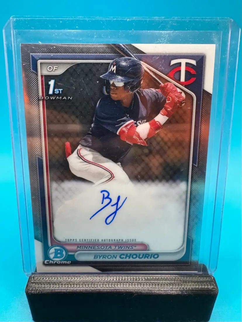 Byron Chourio 1st Bowman Chrome Auto Minnesota Twins