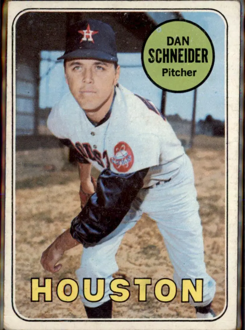 1969 Topps #656 Dan Schneider - (pk3) - Houston Astros