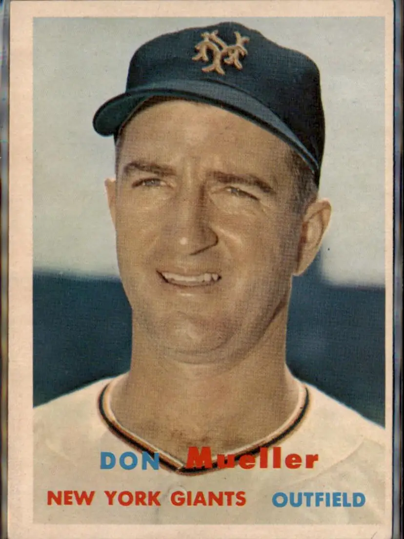 1957 Topps #148 Don Mueller - ( pk1 ) - New York Giants