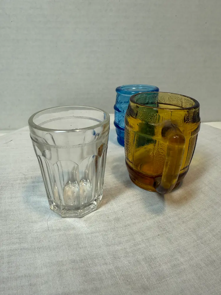 Three Vintage Toothpick/ Shot Glasses