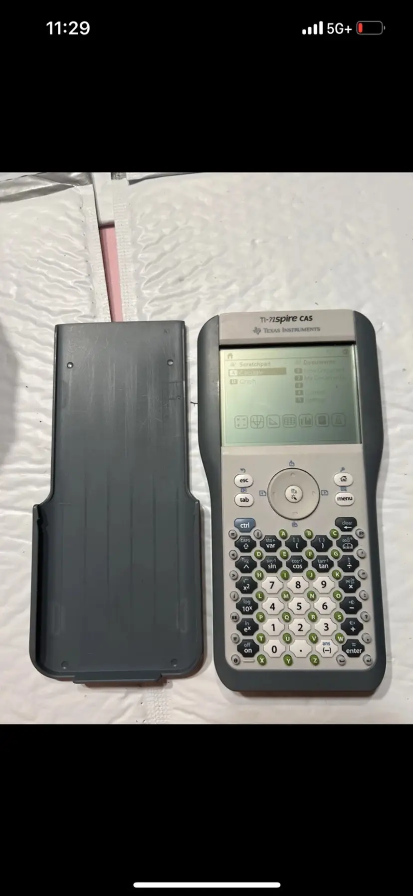Texas Instruments TI Nspire CAS Graphing Calculator With Cover Tested
