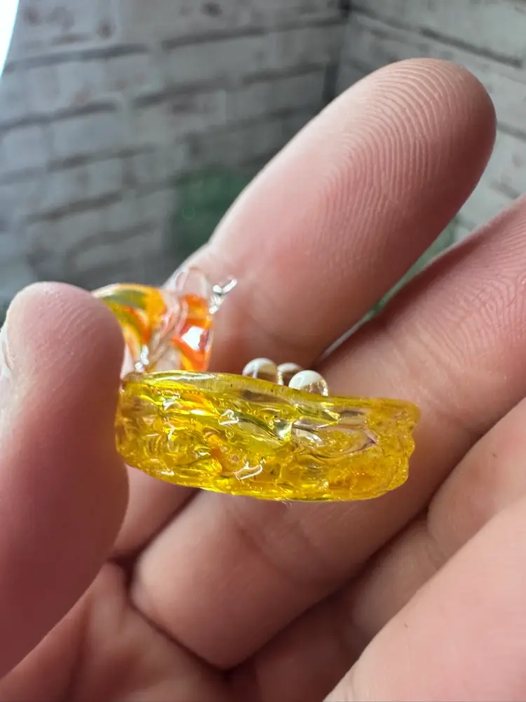 Spattie Spin Animal Glass Bird With Nest And Eggs In The Nest