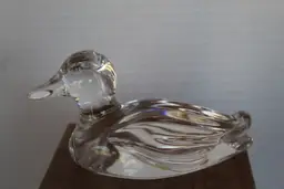 Vintage Princess House Pets 24% Lead Crystal Duck Figurine West GERMANY