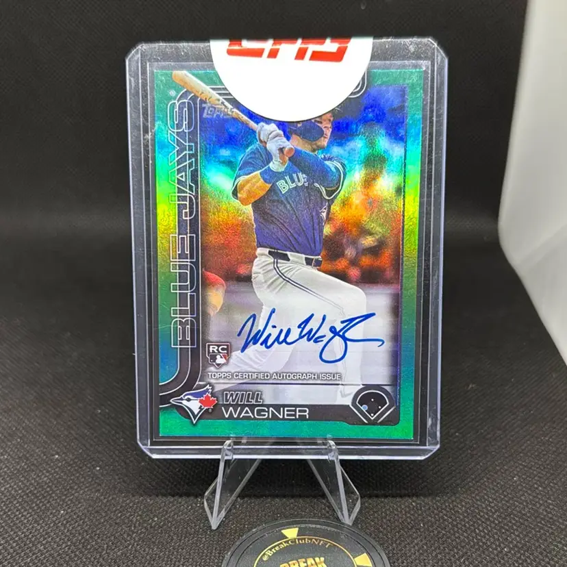 Will Wagner 2025 Topps Series Two Green Auto /99 Toronto Blue Jays