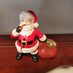 Santa with Bag- flower holder. Holland Mold.