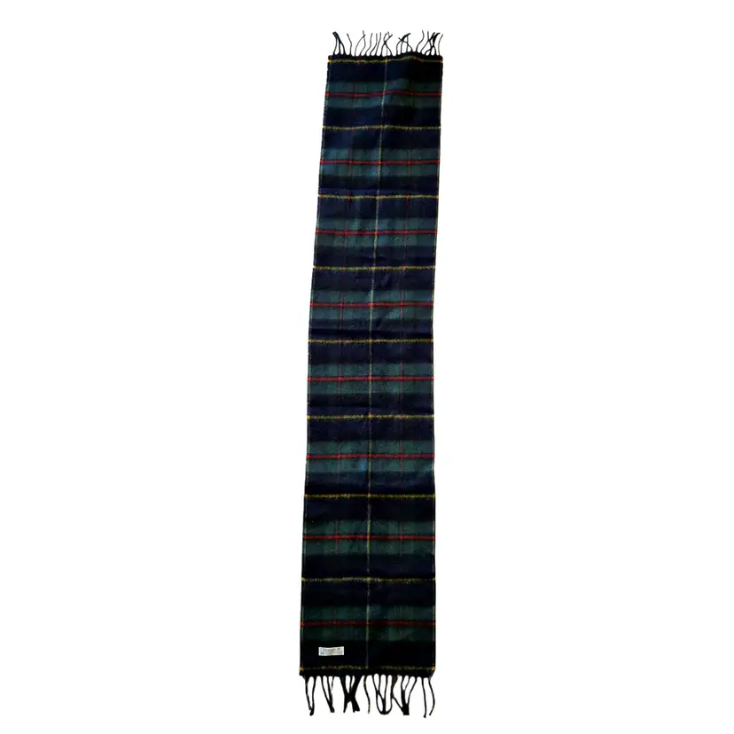 IRELAND Woven Scarf Lambswool 100% Plaid by John Hanly & Co 62½" Long × 11½" Wide Approximately