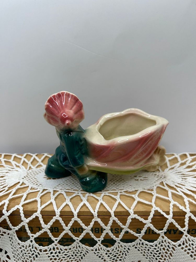 Vtg Pixie Planter 5 X 3 3/4 Some Wear As Indicated In Photos