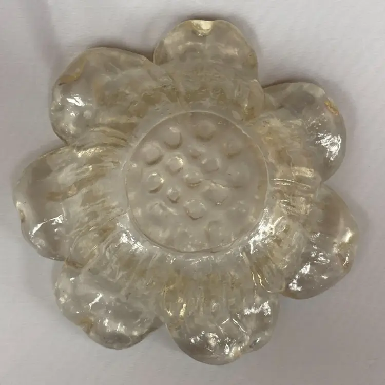 Vintage Dorothy Thorpe ? Trinket Bowl Daisy LUCITE ACRYLIC 🌼 Flower Power