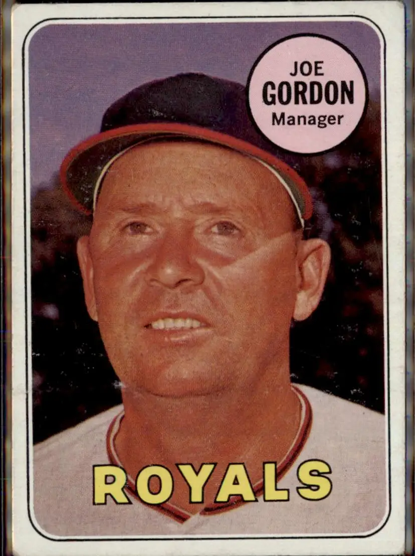 1969 Topps #484 Joe Gordon - (pk3) - Kansas City Royals