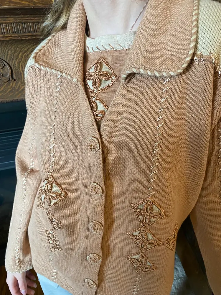 Vintage 90’s Storybook Knots Sweater/sleeveless Knit Shirt NWT 