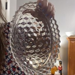 Fostoria cubed oval dish