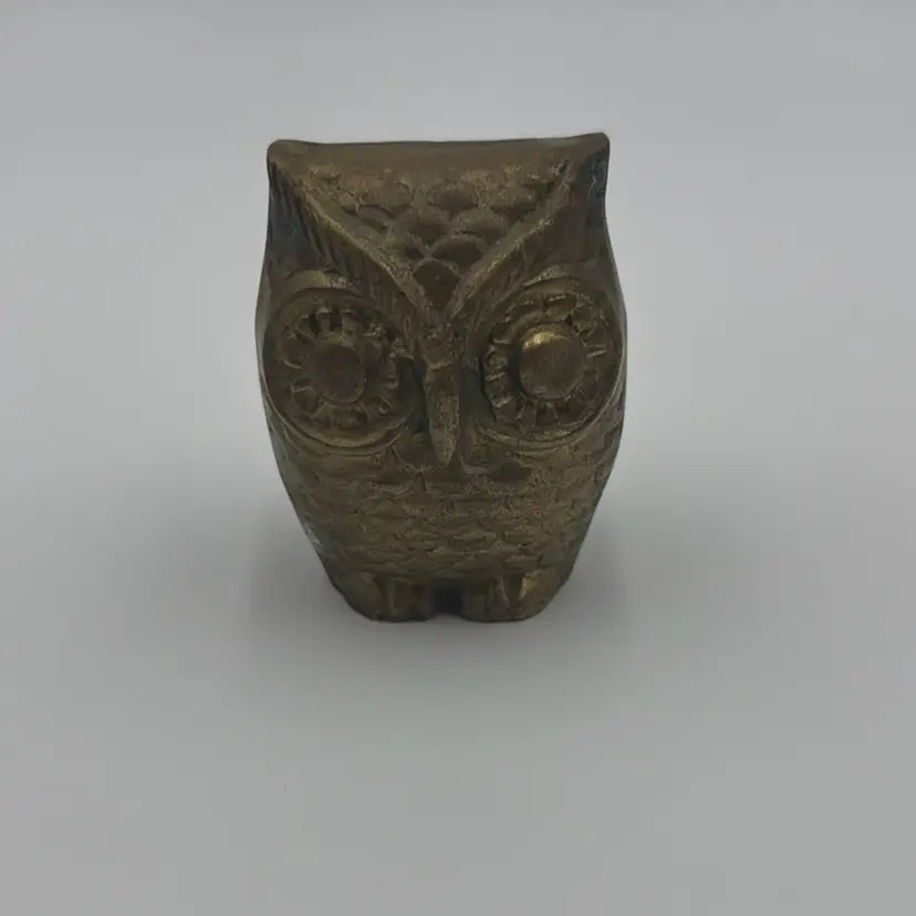 Vintage Brass Owl